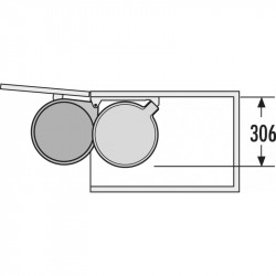 Hailo Poubelle Big-Box 20 encastrable 20L Hailo Kobleo