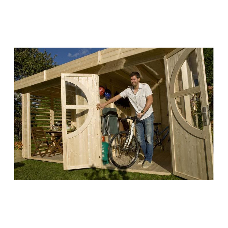 Baltic Abri de jardin en bois Design 19 mm 9,28 m2 SUMMERHOUSERELAX Kobleo Baltic Abri de jardin en bois Design 19 mm 9,28 m2 SUMMERHOUSERELAX Kobleo