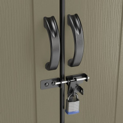 Suncast Abri jardin Storeplus polyethylène 25mm 484m2 plancher puits lumière Suncast Kobleo