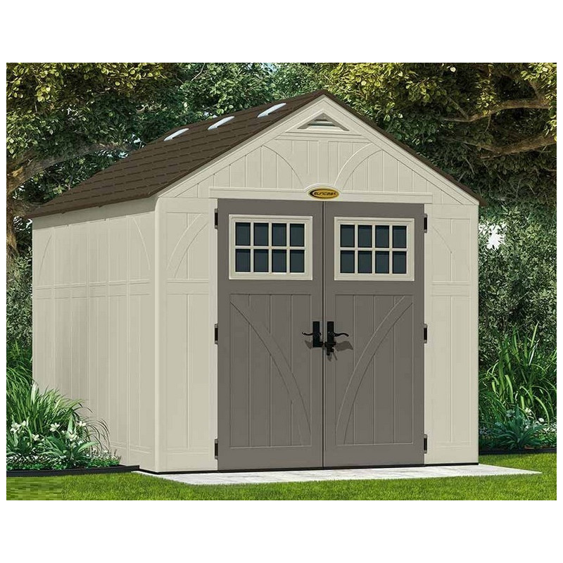 Suncast Abri de jardin PVC 7,90m2 avec plancher SUWG8100 Kobleo Suncast Abri de jardin PVC 7,90m2 avec plancher SUWG8100 Kobleo