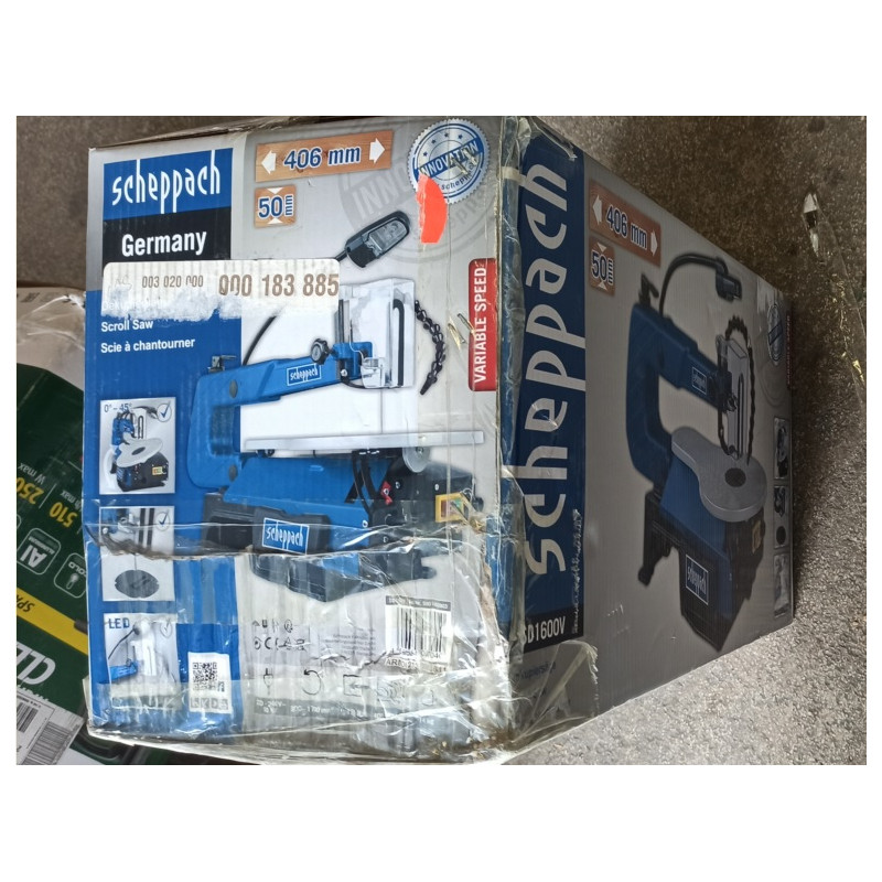 Scheppach Scie à chantourner SD1600V 120W vitesse variable Scheppach Kobleo Scheppach Scie à chantourner SD1600V 120W vitesse variable Scheppach Kobleo