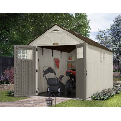 Suncast Abri de jardin PVC 10,27m2 avec plancher SUWG8130 Suncast Kobleo