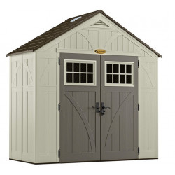 Suncast Abri de jardin pvc Woodgrain Suwg8400 3,45m2 2,55x1,35x2,61m Suncast Kobleo