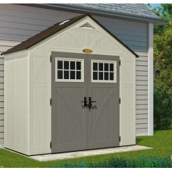 Suncast Abri de jardin pvc Woodgrain Suwg8400 3,45m2 2,55x1,35x2,61m Suncast Kobleo