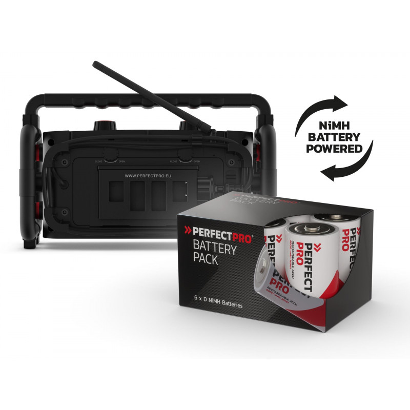 Perfect Pro Radio de chantier Workstation chargeur et lecteur Usb IP65 Perfect Pro Kobleo Perfect Pro Radio de chantier Workstation chargeur et lecteur Usb IP65 Perfect Pro Kobleo