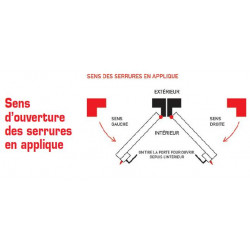 Outillage Online Serrure en applique standard 461 à pêne dormant seul Axe 40 mm droite Kobleo Outillage Online Serrure en applique standard 461 à pêne dormant seul Axe 40 mm droite Kobleo