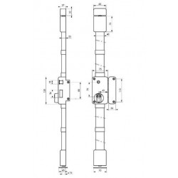 Thirard Serrure à fouillot Beluga CP droite Thirard Kobleo