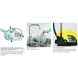 Karcher Aspirateur avec filtration par eau 650W 2L DS 6 Karcher Kobleo Karcher Aspirateur avec filtration par eau 650W 2L DS 6 Karcher Kobleo