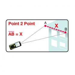 Metrica Télémètre 61240 Flash Point2point 40 laser 40m Metrica Kobleo