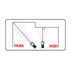 Metrica Télémètre 61240 Flash Point2point 40 laser 40m Metrica Kobleo