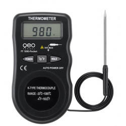Thermomètre numérique industriel haute température avec sonde de 10m