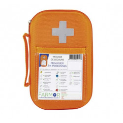 Farmor Trousse de secours menuisier Tro 2176 Flo 2/4 pers orange fluo Farmor Kobleo