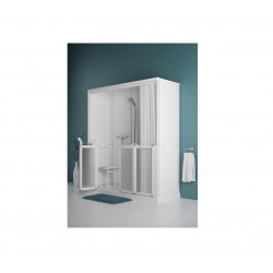 Akw Cabine douche 700x1200mm avec receveur Low-Profile Option N (Accessibi Kobleo