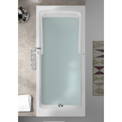 Allibert Baignoire balnéo rectangulaire 170x75x54-55cm 120-190 L coloris blanc  Kobleo