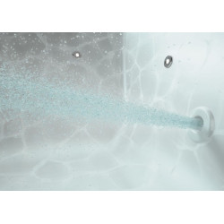 Allibert Baignoire balnéo rectangulaire 170x75x54-55cm 120-190 L coloris blanc  Kobleo