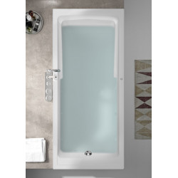 Allibert Baignoire balnéo rectangulaire 170x75x54-55cm 120-190 L blanc Micropea Kobleo