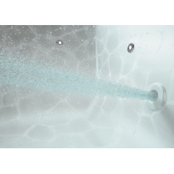 Allibert Baignoire balnéo rectangulaire 170x75x54-55cm 120-190 L blanc Micropea Kobleo