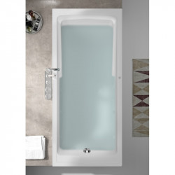 Allibert Baignoire balnéo rectangulaire 180x80x545-55cm 145-215 L blanc Micrope Kobleo
