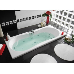 Allibert Baignoire balnéo rectangulaire Intensea 170 x 80 x 54-565 cm blanc Ino Kobleo