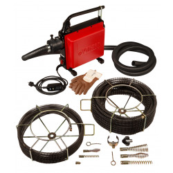 Virax Déboucheur électrique à sections de câble VAL 96QC Diam 16 et Diam 22  Virax Kobleo