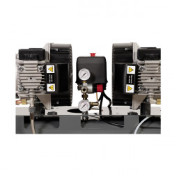 Lacme Compresseur double monobloc sans huile 2x23CV Monophasé 40m3/h 100L Ma Kobleo