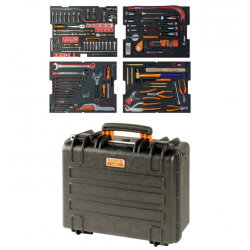 Bahco Caisse rigide avec kit d'outils aviation 159 pcs sans roulette 4750RCH Kobleo