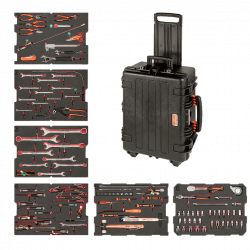 Bahco Kit 114 outils par application standard éoliennes dans une mallette ri Kobleo