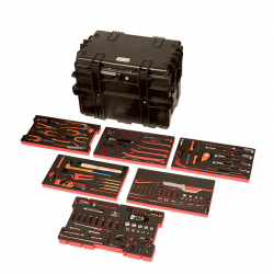 Bahco Mallette rigide usage intensif kit d'outils maintenance générale 162 p Kobleo