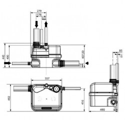 SFA Pompe de relevage Sanicubic 2 Pro 3000W Kobleo SFA Pompe de relevage Sanicubic 2 Pro 3000W Kobleo