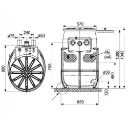Salmson Station de relevage 1,2 kW Sanitson Premium 517230 Salmson Kobleo Salmson Station de relevage 1,2 kW Sanitson Premium 517230 Salmson Kobleo