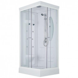 Leda Cabine de douche Odyssée rectangle porte coulissante 100 x 80 cm L11OD Kobleo