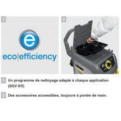 Karcher Aspirateur vapeur 3000W 8 bar SGV 8/5 Karcher Kobleo Karcher Aspirateur vapeur 3000W 8 bar SGV 8/5 Karcher Kobleo