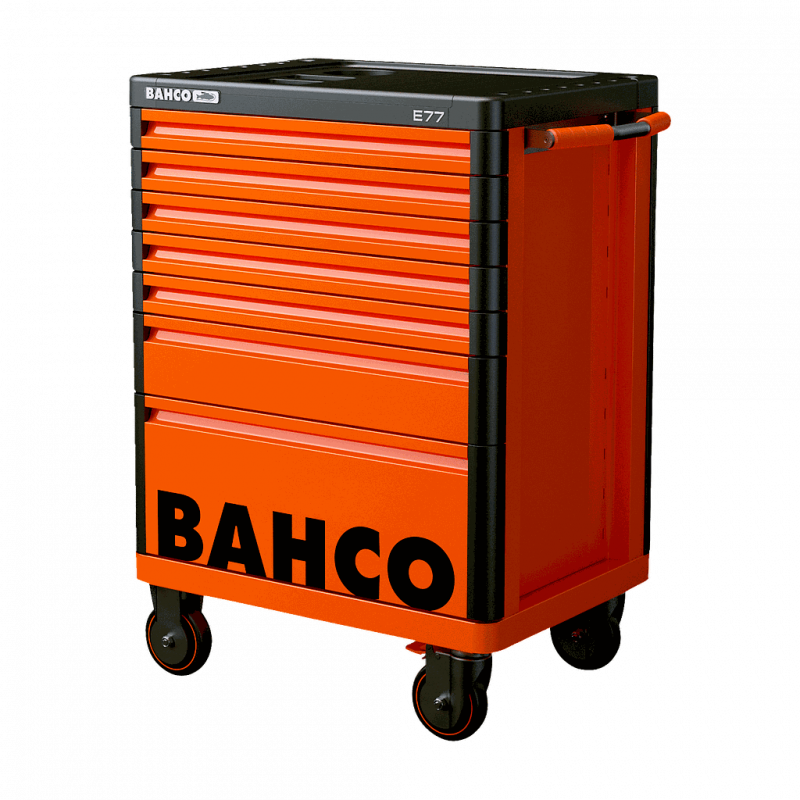 Bahco Servante « Premium Storage HUB » E77 66 cm avec 7 tiroirs Orange 1477K Kobleo