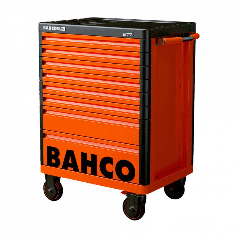 Bahco Servante « Premium Storage HUB » E77 66 cm avec 8 tiroirs orange 1477K Kobleo