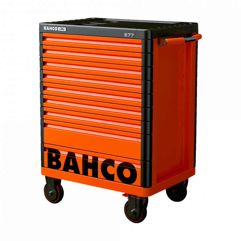 Bahco Servante « Premium Storage HUB » E77 66 cm avec 9 tiroirs Orange 1477K Kobleo