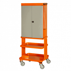 Bahco Armoire 2 portes sur roues orange 1495CD60W Kobleo