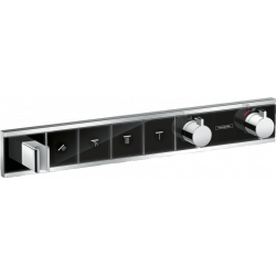 Hansgrohe Module thermostatique RainSelect encastré avec 4 fonctions noir/chromé Hansgrohe Kobleo