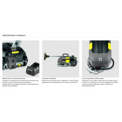 Karcher Autolaveuse brosse disque BD 30/4 C Bp Pack 36.5V 4L 900m2/h Karcher Kobleo Karcher Autolaveuse brosse disque BD 30/4 C Bp Pack 36.5V 4L 900m2/h Karcher Kobleo