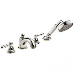 AXOR Set mélangeur Carlton 4 trous 235mm montage sur plage carrelage poigné AXOR Kobleo