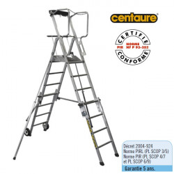 Centaure Plateforme de travail télescopique 3 5 marches PL SCOP Kobleo