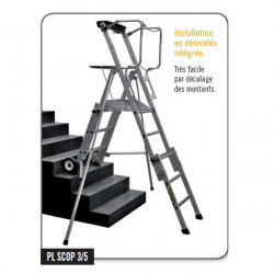 Centaure Plateforme de travail télescopique 3 5 marches PL SCOP Kobleo