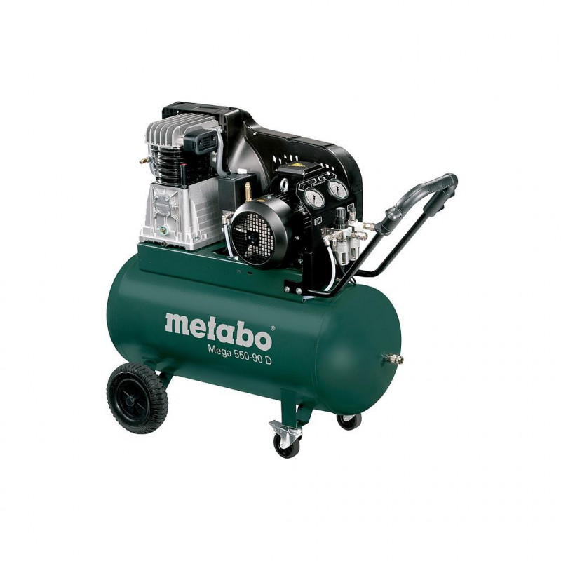 Metabo Compresseur 3 kW 11 bar cuve 90 L 395 l/min Mega 550-90 D Kobleo