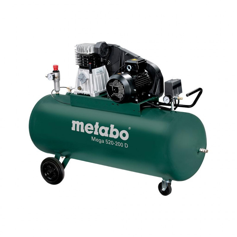 Metabo Compresseur 200L 3 kW 10 bar Mega 520-200 D Kobleo