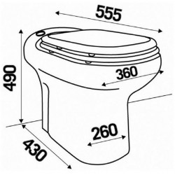 SFA WC broyeur Sanicompact Elite Eco céramique blanc 550W Kobleo