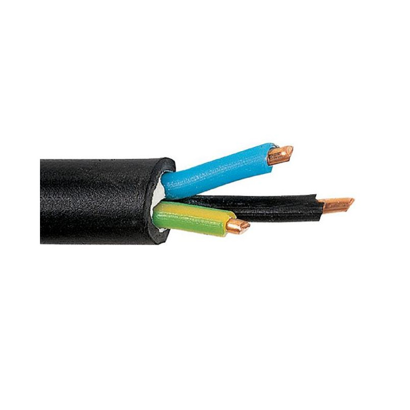 Lynelec Câble industriel rigide U 1000 R2V 3G2,5 mm² Diam 12,5 mm 500 m Kobleo