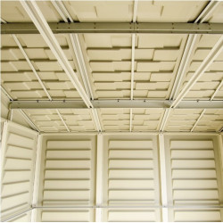 Duramax Abri de jardin DUWS1010PR en pvc woodstyle premium 10,56m2 Duramax Kobleo