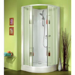 Leda Cabine Izibox 2 Coulissante 1/4 Rond 90 Vs Opaque Central Kobleo