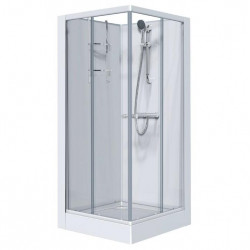 Leda Cabine Iziglass2 Coulissante Angle 90X90 Verre Transparent Kobleo