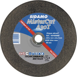 Sidamo 25 Disques à tronçonner Expert Acier D.230 X 3 X 22,23 Sidamo Kobleo
