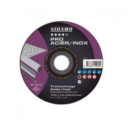 Sidamo 25 Disques à tronçonner Pro Acier Inox D.125 X 2.5 X 22,23 Sidamo Kobleo